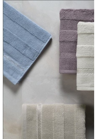 Toyigoo Toyigoo Altınbaşak Jakarlı 4 Lü 50x90 El Havlusu Nila Renkli