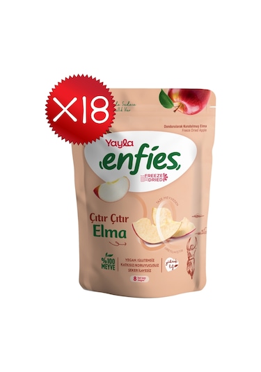 Yayla Enfies Freeze Dried Elma 15 G X18 270 G