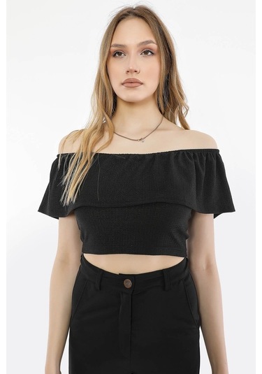 Alexandergardı Volanlı Crop Top (B21-3100)