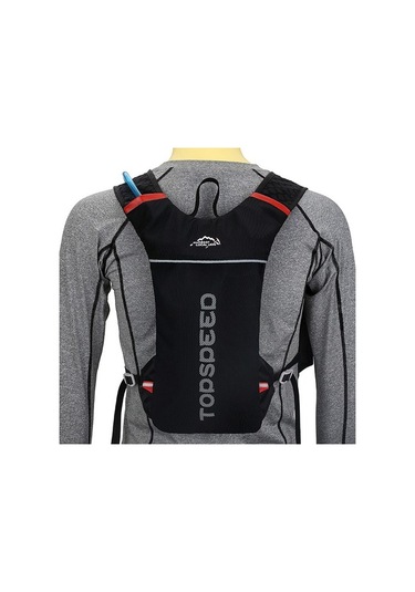 Silkroadselect Açık Hava Koşu Sırt Çantası 5l Erkek Ve Kadın Off-road Çantası Bisiklet Çantası E6skub Siyah