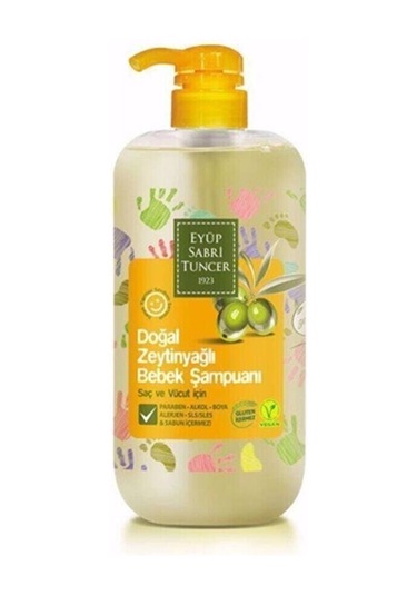 Eyüp Sabri Tuncer Doğal Zeytinyağlı PP Şişe Bebek Şampuanı 600 ML