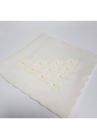 Assehome Saten Iğne Oyalı Incili Bohça