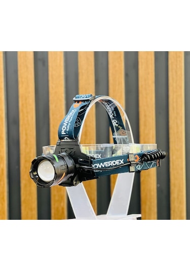 Powerdex Pd-1372 Şarjl Edilebilir Pilli 25w Kafa Lambası Siyah