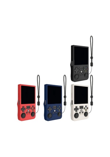 Elmpaly R36 Max Açık Kaynaklı Taşınabilir Retro El Konsolu İçin Siyah Silikon Koruyucu Kılıf Toz Geçirmez