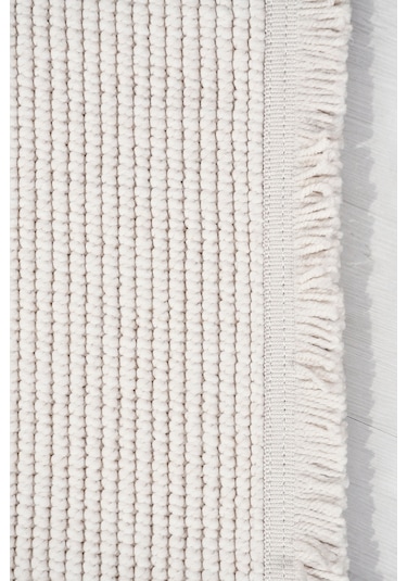 Ecolle Modern Halı Dayanıklı, Yumuşak Dokulu, Dokuma Taban, Tozumaz Krem