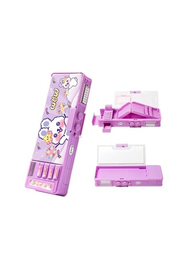 Kadın Çok Fonksiyonlu Şifre Mekanizmalı Kalem Kutusu 6rgpa7 Açık Mor