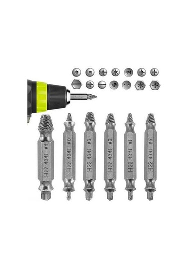 Pazly Vidalı Vidalar Ve Seti Paslı Vidalar İçin Hss Dayanıklı Çıkartma Aleti 6-cr