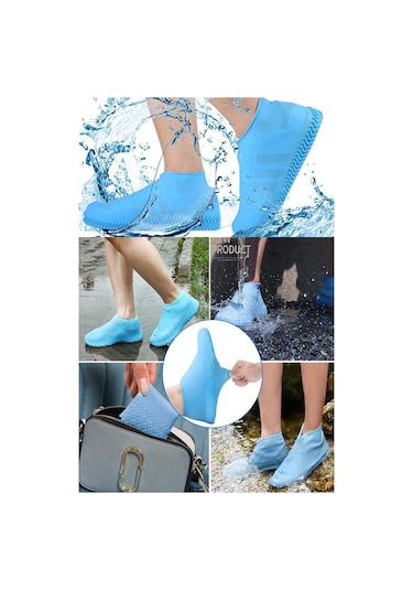 Trendpoint Silikon Yağmur Koruyucu Ayakkabı Kılıfı Kaymaz Su Kir