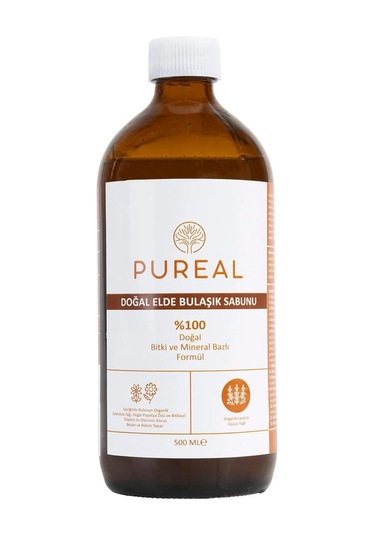 Pureal Doğal Elde Bulaşık Sabunu - Lavanta - Kalendula Yağlı & Papatya Özlü 500 Ml