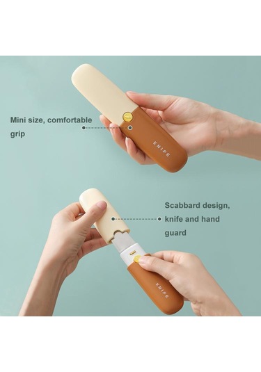 2'si Evde Çift Başlı Çok İşlevli Portatif Meyve Bıçağı Soyucu Turuncu Diğer