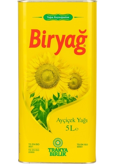 Trakyabirlik Biryağ Ayçiçek Yağı 4 x 5 L