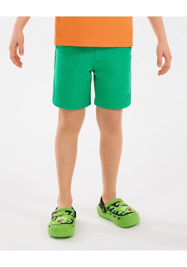 Skechers B Essentials Sweatshort Büyük Erkek Çocuk Dark Green Şort Sk2510144-300 Dark Green