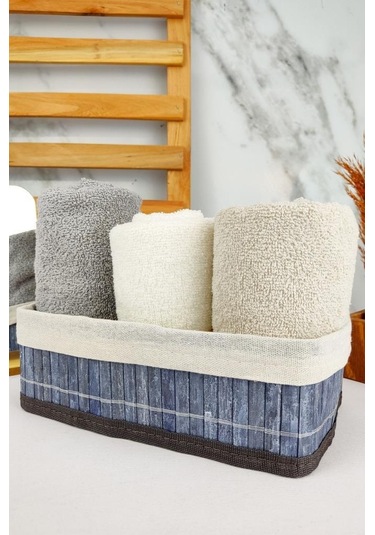 Digithome Bambu Çok Amaçlı Saklama Kutusu Düzenleyici Küçük Boy Organizer Gri 25x15x8 Cm - Cl-6007-2