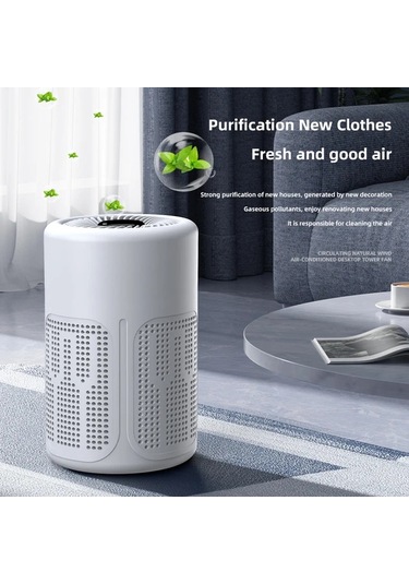 Honeybeeshop Beyaz Taşınabilir Hava Temizleyici 99 Toz Giderir 1000w Aromaterapi Yatak Odası Araba Ofis