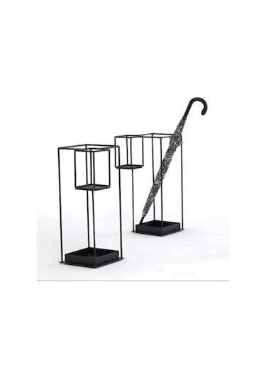 Duo Metal Şemsiyelik Siyah