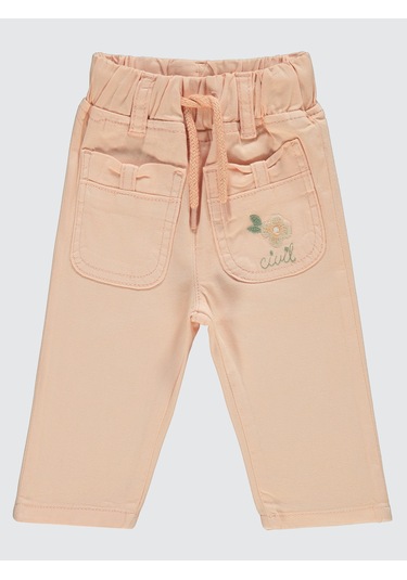 Civil Baby Kız Bebek Pantolon 6-18 Ay Somon SOMON