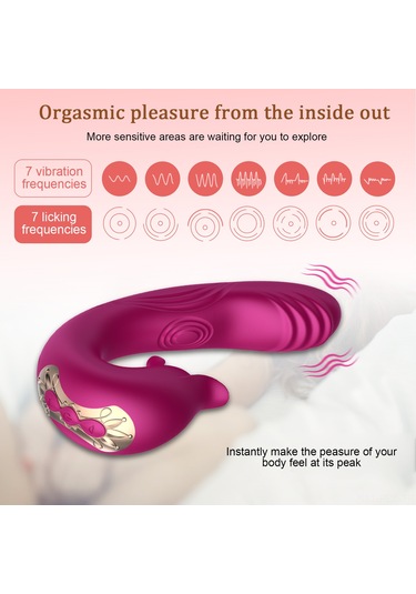 Ruicoo Kadınlar İçin 7 Dilli Titreşimli Masaj Aleti, 10 Vuruşlu Ve Ipx7 Su Geçirmez, G-noktası Uyarıcı, 300mah Şarjlı Çok Renkli