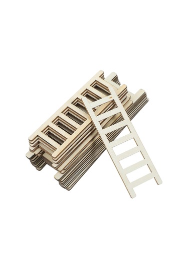 Minyatür Merdiven Dekoru Küçük Dekoratif Merdiven Bahçe Süsü Kend