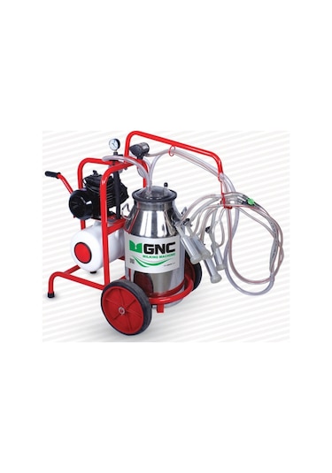 Gnc  Ksm 40.4 Çift Sağım Krom Tek Güğüm Koyun Ve Keçi Sağım Makinesi