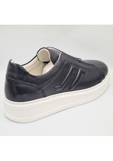 Libero 5552 Siyah Hakiki Deri Eva Taban Erkek Casual Sneaker Siyah