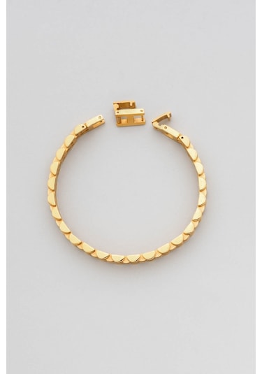 Sarı Kaplama Erkek Çelik Zincir Bileklik