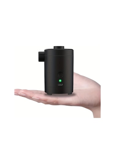 Motion003 1pc 3600mah Şarj Edilebilir Taşınabilir Hava Pompası Siyah 4 Nozul Usb Şarj Otom