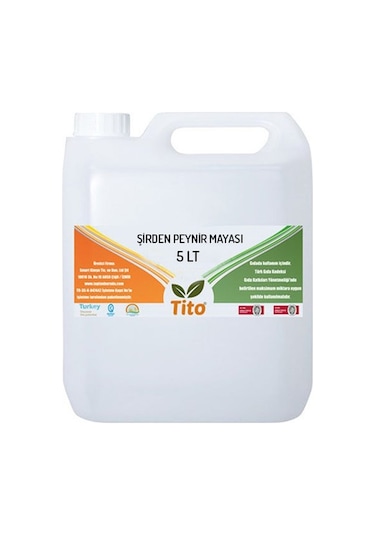 Tito Şirden Peynir Mayası 5 L