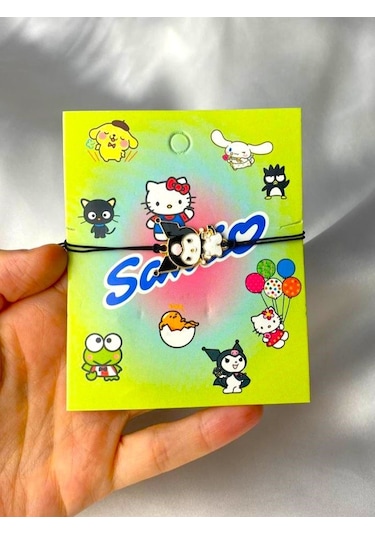 Renkli Kuromi - Ayarlanabilir İpli Bileklik Çok Renkli