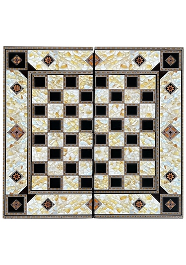 Marble Mermer Desenli Kaplama Tavla Orta Boy 44 X 44 Cm