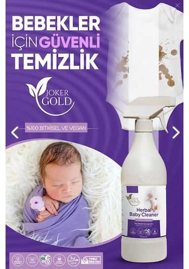 Joker Gold %100 Bitkisel Çok Amaçlı Çocuk&bebek Ürünleri Temizleyici 1 Lt