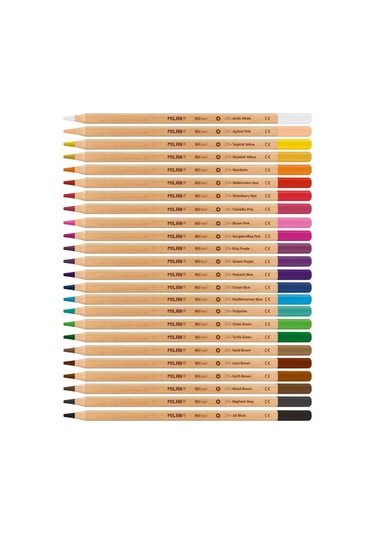 Mılan 80058 Colours Metal Kuru Boya Kalemi 24lü