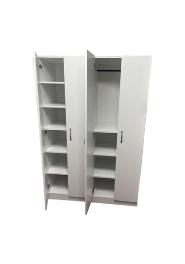 Kış Giyinme Dolabı - Çok Amaçlı Dolap - Gardırop 180 Cm-4 Kapaklı