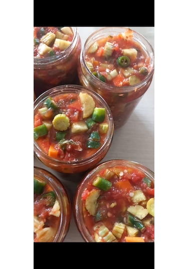 Domates Soslu Acı Karışık Salata Turşu-600 Gr