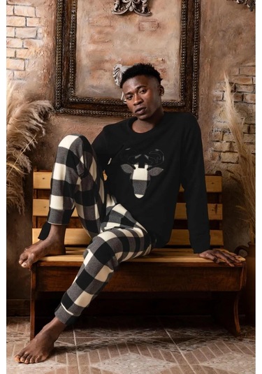 Sude Erkek Kışlık Polar Pijama Takımı K100/13 - 1 Adet 001 Sude Erkek Kışlık Polar Pijama Takımı K100/13 - 1 Adet 001