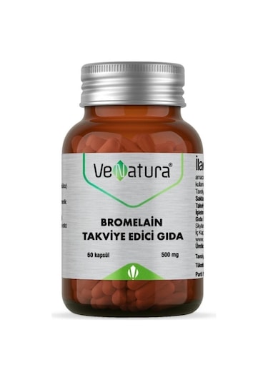 Bromelain Takviye Edici Gıda 60 Kapsül