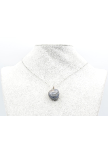 Murty99 Hakiki Doğal Safir Taşı Kolye Ucu Lacivert