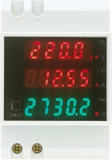 Trendooze Voltmetre Suntek Ray Led Din Dijital D52-2047100a Ampermetre Ac80v-300v-at-dahili Ct