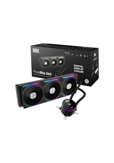 Dragos Frostbite 360 Intel-amd 360mm Isı Göstergeli Argb Siyah Sıvı Soğutucu