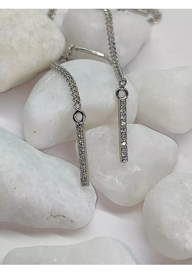 Sılver Whale Gümüş Küpe File Çekiçli Delikli 237436415 Diğer