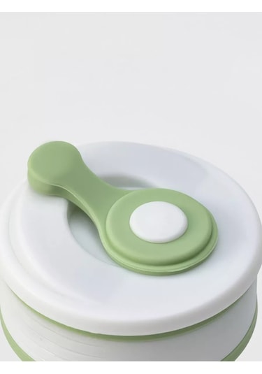 Skyphos Katlanabilir 350 Ml Silikon Kapaklı Bardak 152540869 Yeşil