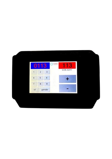 Dokunmatik Ekran Kumandalı 3 Satır Kablosuz Fastfood Sıramatik Numaratör Sistemi