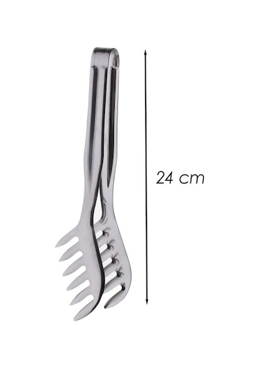 Porsima Didim Paslanmaz Çelik Makarna Servis Maşası 24 Cm