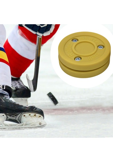 Homyl Roller Hokey Diski Uygulama Hediyesi Oyun Eğitimi Sarı Sarı