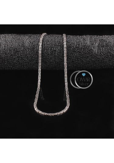 Omar Silver 925 Ayar El İşi Kral Kolye 3,65 Mm