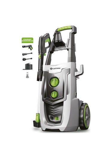 Yüksek Basınclı Yıkama Makinası Kömürsüz İndiksiyon Motor 2500 Watt 195 Bar Lutian