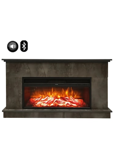 Dlc Large Penida Irony 1800 Watt Bluetooth Ve Ses Efektli Dekoratif Elektrikli Şömine