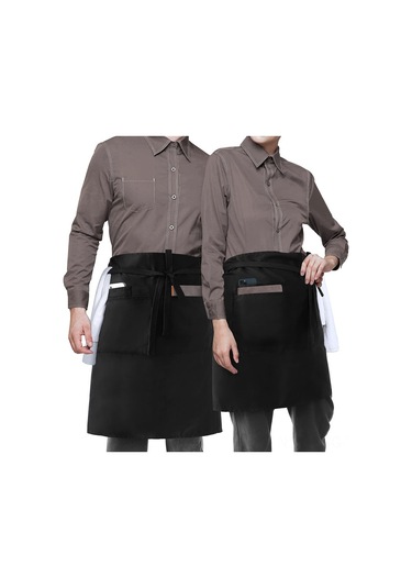 Springsun Restoran, Kafe Ve Bar Personeli İçin Dayanıklı Beyaz Apron - Tek Boyut, Modern Tasarım, Lecke Ve Lekeden Koruma Beyaz