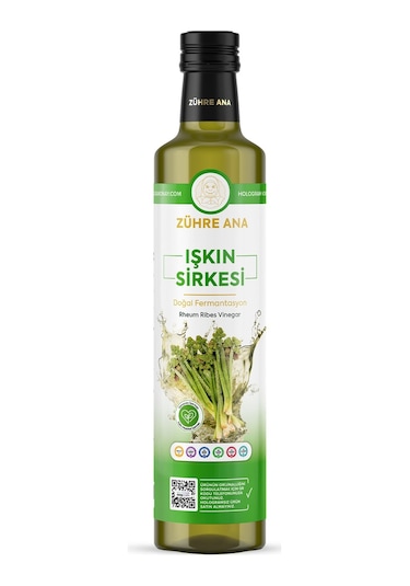 Işkın Sirkesi Doğal Fermantasyon Rheum Ribes Vinegar 500 ML