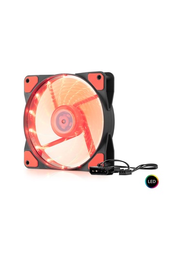 Hadron Hdx1520 Performans Kasa Fanı 4pın Ledli 12cm Siyah