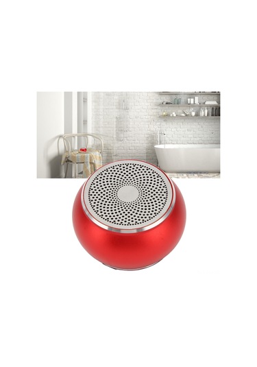 Ximistore9 Alüminyum Mini Bluetooth Hoparlör - Ip67 Su Geçirmez, 5.0 Teknoloji, El İle Arama, 30 Ft Menzil, 2-3 Saat Çalışma Süresi - Kırmızı